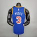 75th Anniversary Curry #3 Warriors Retro Blue NBA Jersey-9973668
