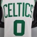 75th Anniversary Tatum #0 Celtics White NBA Jersey-8997905