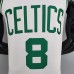 75th Anniversary Tatum #8 Celtics White NBA Jersey-8222289
