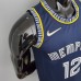 2022 season morant#12 Memphis Grizzlies City Edition Royal Blue NBA Jersey-2169764