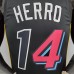 2022 Season herro#14 Miami Heat City Edition Black NBA Jersey-9015841