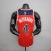 75th Anniversary wesbrook#4 Washington Wizards Red White and Blue NBA Jersey-1563555