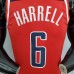 75th Anniversary Harrell #6 Washington Wizards Red White and Blue NBA Jersey-5104370