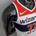 75th Anniversary Kuzma #33 Washington Wizards Black Red White NBA Jersey-6395509