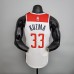 75th Anniversary Kuzma #33 Washington Wizards Black Red White NBA Jersey-6395509