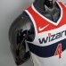 75th Anniversary wesbrook#4 Washington Wizards Black Red White NBA Jersey-4521469