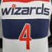 75th Anniversary wesbrook#4 Washington Wizards Black Red White NBA Jersey-4521469