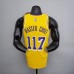 75th Anniversary master chief#117 Los Angeles Lakers White X-BOX Joint Yellow NBA Jersey-1639478