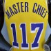 75th Anniversary master chief#117 Los Angeles Lakers White X-BOX Joint Yellow NBA Jersey-1639478