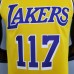 75th Anniversary master chief#117 Los Angeles Lakers White X-BOX Joint Yellow NBA Jersey-1639478