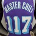 75th Anniversary master chief#117 Los Angeles Lakers White X-BOX Co-branded Purple NBA Jersey-3431780