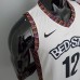 Harris#12 Brooklyn Nets City version White NBA jersey-6639433