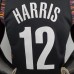 Harris#12 Brooklyn Nets City version black NBA jersey-5258725