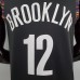 Harris#12 Brooklyn Nets City version black NBA jersey-5258725