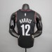 Harris#12 Brooklyn Nets City version black NBA jersey-5258725
