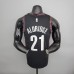 Brooklyn#21 Brooklyn Nets City version black NBA jersey-3437533