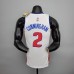 75th Anniversary Cunningham #2 Detroit Pistons White NBA Jersey-5320723