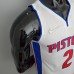 75th Anniversary Cunningham #2 Detroit Pistons White NBA Jersey-5320723