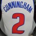 75th Anniversary Cunningham #2 Detroit Pistons White NBA Jersey-5320723