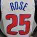 75th Anniversary Rose #25 Detroit Pistons White NBA Jersey-2654570