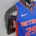 75th Anniversary Rose #25 Detroit Pistons Blue NBA Jersey-5413054