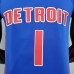 75th Anniversary Iverson #1 Detroit Pistons Blue NBA Jersey-7870848