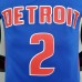 75th Anniversary Cunningham #2 Detroit Pistons Blue NBA Jersey-5207558