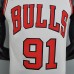 75th Anniversary Rodman #91 Chicago Bulls White NBA Jersey-3585136
