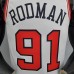 75th Anniversary Rodman #91 Chicago Bulls White NBA Jersey-3585136