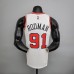 75th Anniversary Rodman #91 Chicago Bulls White NBA Jersey-3585136