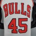 75th Anniversary Jordan #45 Chicago Bulls White NBA Jersey-8173748