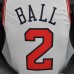 75th Anniversary BALL #2 Chicago Bulls White NBA Jersey-8952589