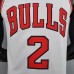 75th Anniversary BALL #2 Chicago Bulls White NBA Jersey-8952589