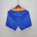 75th Anniversary Warriors Retro Shorts Blue NBA shorts black-5763475