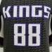75th Anniversary QUETA #88 Jordan Kings Black NBA Jersey-1801391