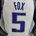 75th Anniversary Fox#5 Kings White NBA Jersey-9406741