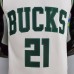 2022 Holiday#21 Milwaukee Bucks White NBA Jersey-8065396