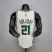 2022 Holiday#21 Milwaukee Bucks White NBA Jersey-8065396