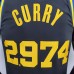 75th Anniversary Curry #2974 Golden State Warriors Black NBA Jersey-6670583