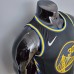 75th Anniversary Curry #2974 Golden State Warriors Black NBA Jersey-6670583