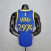75th Anniversary Curry #2974 Golden State Warriors Blue NBA Jersey-3587266