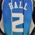 2022 BALL#2 Charlotte Hornets City Edition Blue NBA Jersey-9704316