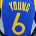 75th Anniversary YOUNG#6 Golden State Warriors Blue NBA Jersey-4255057