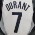 75th Anniversary DURANT#7 Brooklyn Nets White NBA Jersey-7149790