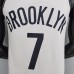75th Anniversary DURANT#7 Brooklyn Nets White NBA Jersey-7149790