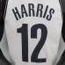 75th Anniversary Harris #12 Brooklyn Nets White NBA Jersey-9181555
