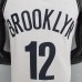 75th Anniversary Harris #12 Brooklyn Nets White NBA Jersey-9181555