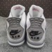 Air Jordan 4 AJ4 Retro High Running Shoes-White/Gray-3023776
