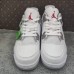 Air Jordan 4 AJ4 Retro High Running Shoes-White/Gray-7041504