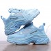 Balenciaga Triple S Sneaker 17FW ins Running Shoes-Light Blue-4358429